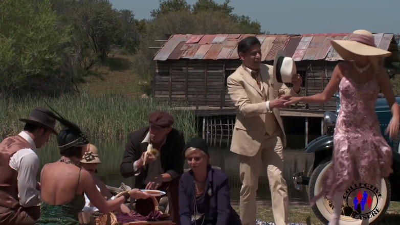 Colective Pleasure: Gangsta picnic by the river turns into orgy.