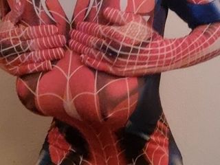 Crossdressers: Spider Tranny G Cup tits 1