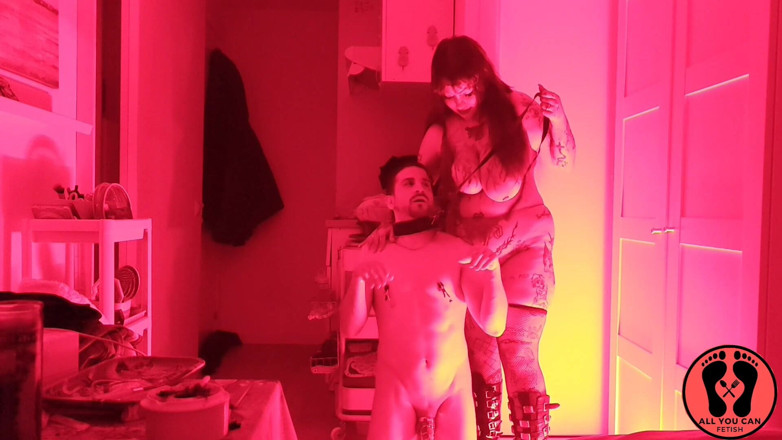 All You Can Fetish: Chastity cage wird nach einem monat geöffnet, erstaunlicher blowjob, riesige...