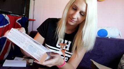Cuteblonde666: Vibrator testing masturbation and orgasm. Satisfyer on big clit and...