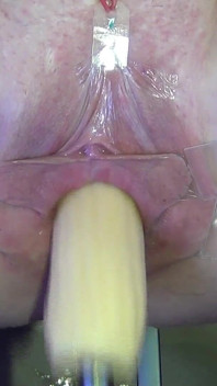 Wide Open Cocked Pussy Mechanically Fucked From Very Close 1