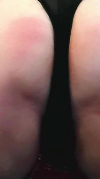 Anal Caning in Panties and Mini Skirt