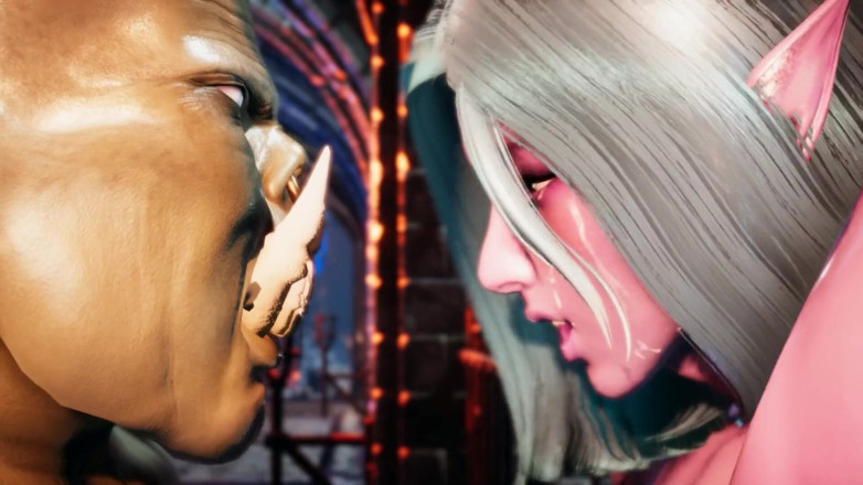 Honey Bttch: Slutty dark elf needs orc cock