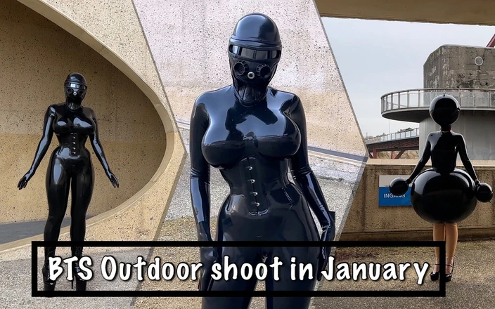 Miss_Fetilicious: Miss Fetilicious Bts Outdoor Shoot in Heavy Rubber