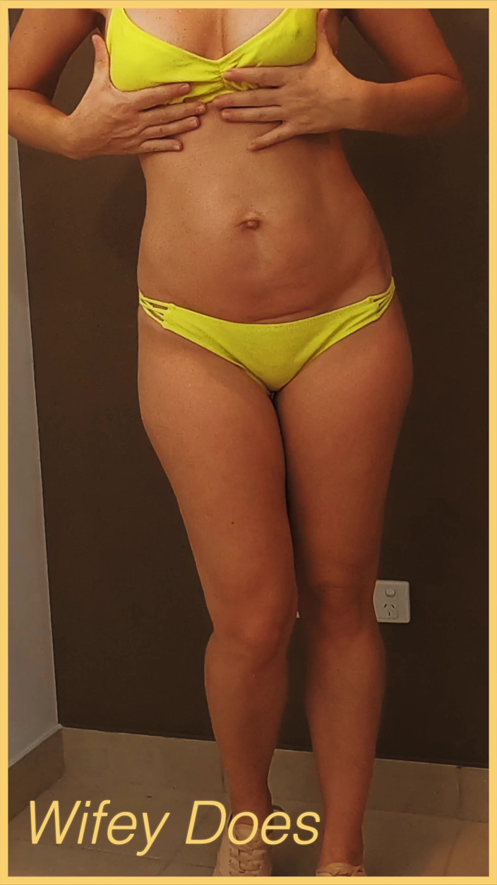 Wifey Does: Wifey Wears a Skimpy Yellow Bikini