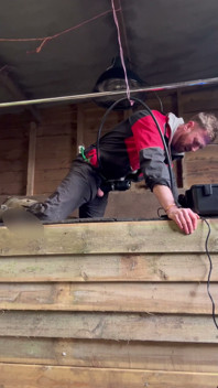 Farmer Smokes and Milks Himself with the Milking Machine