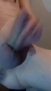 Stroking My Rock Solid Thick Chickcock in Socks; Close-up