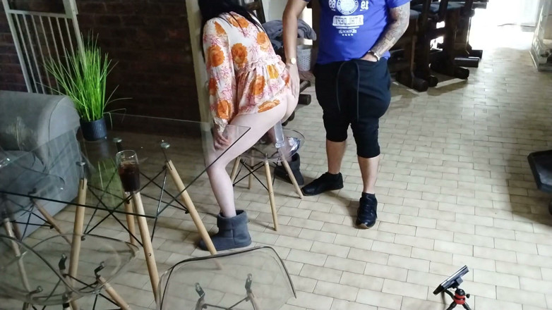 Bigjoefuckalott: Caught My Friends Wife Fucking Her Dildo on the Chair