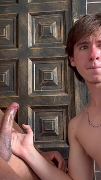 A Dominant Dark-skinned Boy Gives Me a Taste of His Big Cock.