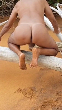 Ladysilva Naked on the Beach I Want Cock in My Hot Ass with a Marquinha