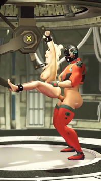 Einfach nicht aufhören! Super Cyber futa spielt mit einer sexy blondine