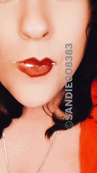 Sexy Brunette Eats Whipped Cream