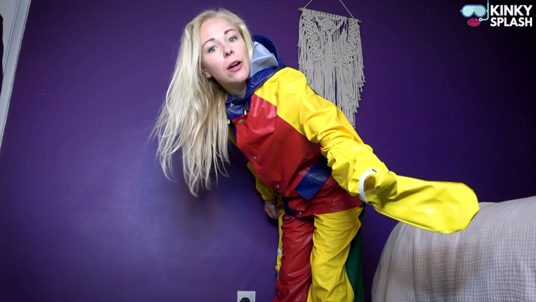 UKCuteGirl Lucy Lauren: Stepmommy Dresses You in Rainwear &amp; Waders - Handcuffed Hands &amp; No Touching