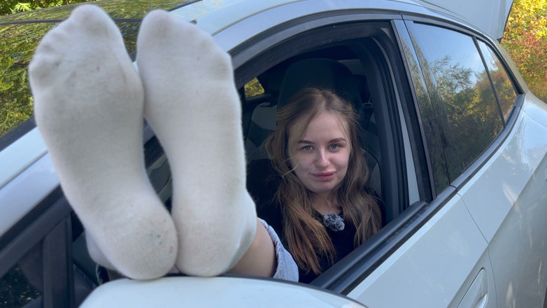 Elegant Angel: Achter de schermen (auto pijpbeurt, voetenneuken)