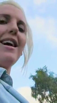Blond Brit Chick Dogging Suck Offs