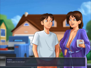 Cartoon Play: Summertime saga part 86 - fuck teen girl under a blanket