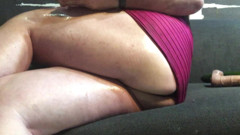 Greek Sissy Slut with Her Mini Sexy Dress Play Orgasm and Cum thumbnail