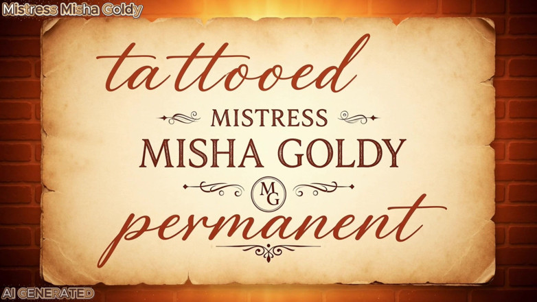 Goddess Misha Goldy: ทุกนิ้วของคุณได้รับหมึกของฉัน รอยสักทุกตัวเป็นชื่อของฉันที่เขียนไว้ที่คุณไม่สามารถลบได้