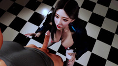 X Hentai: Šukání servírky na veřejné toaletě - 3D animace 286