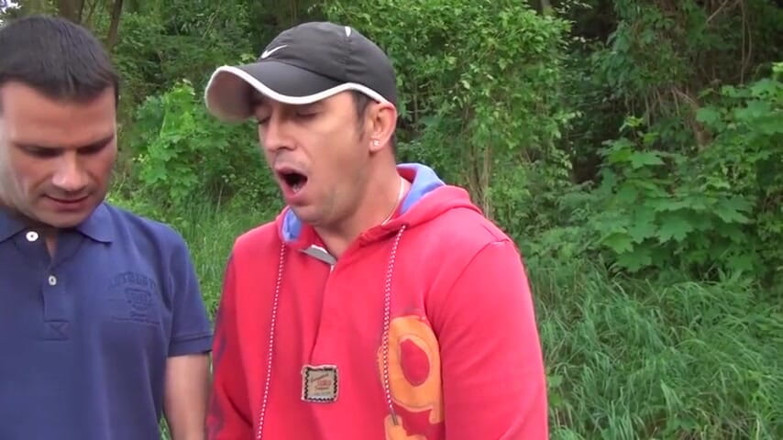 Rocco Siffredi porn: Bitch serves many dicks outside