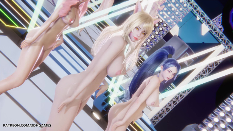 3D-Hentai Games: Red Velvet - Roulette russa Ahri Evelynn Akali Sexy Nuda Dance...