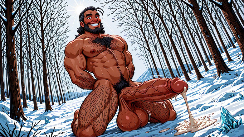 Erotic Man: Wild Hunks Pózuje s monster cocks cumming