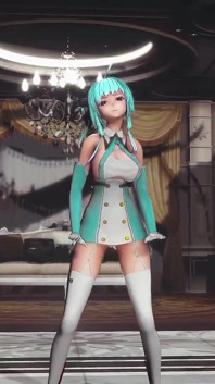Saint Louis Hentai Undress Dance Azur Lane Wiggle Wiggle Big Boobs Mmd 3D Clear Blue Hair Color Edit Smixix