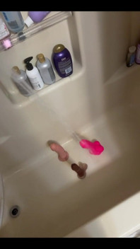 Washing the dildos