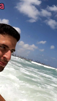 Having Fun with Italian Bubble Butt in a Nude Beach