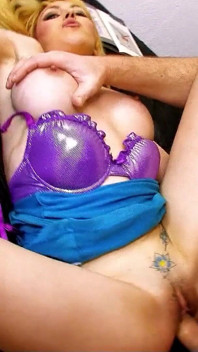 Blonde slut teen Katy secretly banged by stepdad