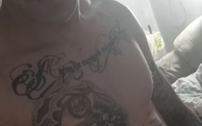 Hard big Tatooed cokk!: My First Masturbation Solo