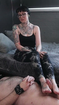 Edged with Her Feet