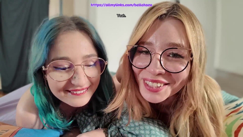 Bellehaze: Bu 2 ateşli oda arkadaşı yarağını nasıl siker - üçlü grup seks bakış...