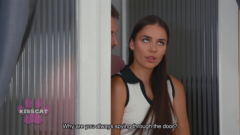 Kisscat: Family House Ep 4: Step Mom Karina King Dominates Step Sister...