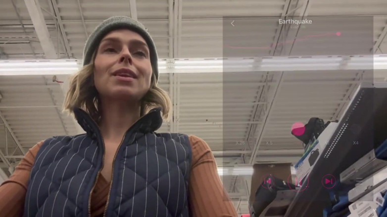 Serenity Cox: Cumming Hard in Grocery Store with Lush Remote Controlled Vibrator