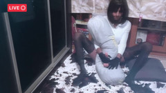 Caged Sissy Doll Puts on a Show for Stepdaddy & His Friends thumbnail