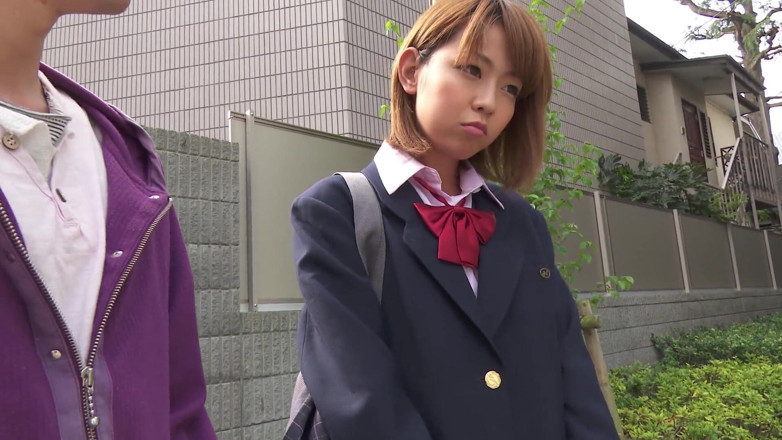 Caribbeancom: Japanese girl coming back from classes gets facialized and creampied...