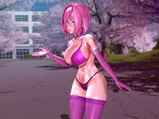 Mmd anime girls: Mmd R-18 fete anime clip sexy cu dans 197