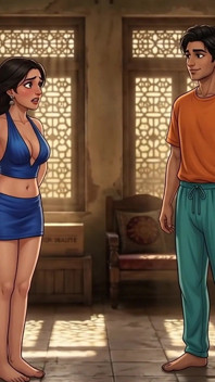 Sudha Step Chachi yang suci dikongkek apabila Chacha tiri tiada di rumah. Hindi Cakap Kotor