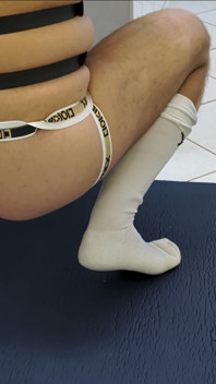 Ready-to-use Slave Strocking His Dick