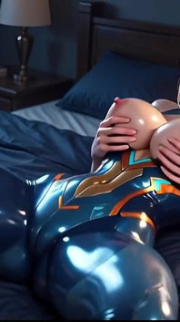 Samus Aran - Provocação De Terno Zero - Parte 2 - Zíper Aberto, Terno Molhado E Jogo No Peito