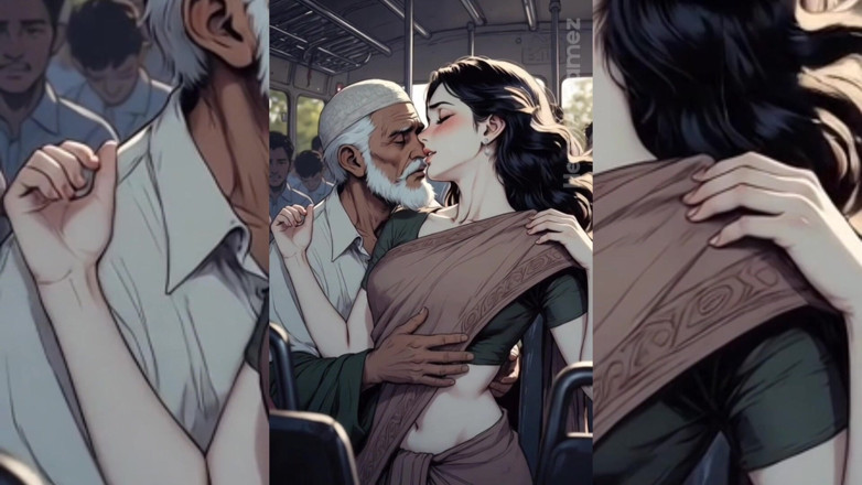 Heaven Gamez: Hintli sürtük kızlar otobüste çirkin şişman edepsiz yaşlı erkekler tarafından aşağılanmış ve...