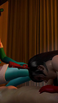 Tifa & Eve Vánoční trojka (ff7 & Stellar Blade Animation) část 1
