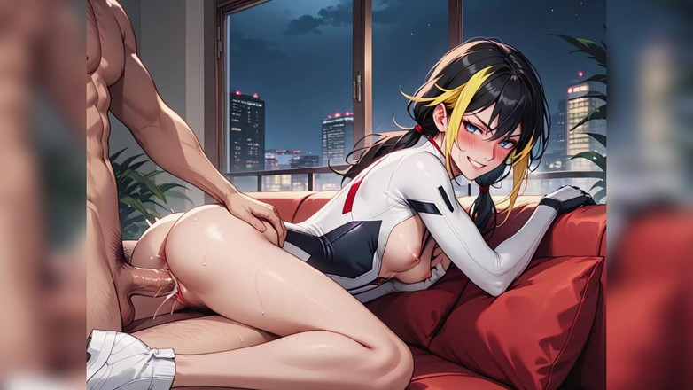 AI art: Большой член трахает юную киску