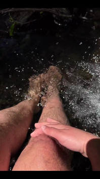 Rushing Water Against My Hirsute Legs