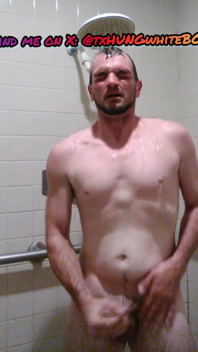 Jacking off in the Showers
