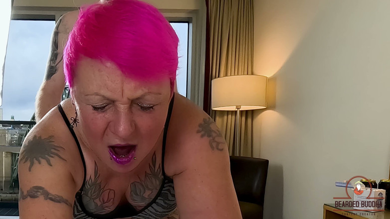 Bearded Buddha: Lydia H. Tattooed MILF POV Anal &amp; Cum on Feet 4K