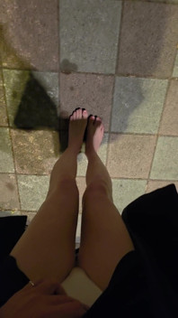 Barefoot and Exposing My Sexual Organs.