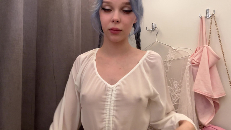 Little_Kitty69: Can You See My Hard Nipples Right Through This Sheer...
