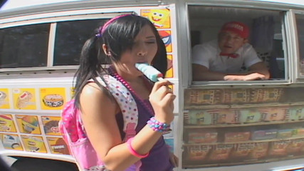 TeenXXX Stories: Brunette teen with small tits fucked in his truck and...